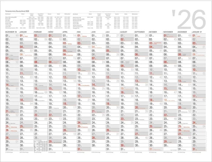 RHIEM Wandplaner 2026